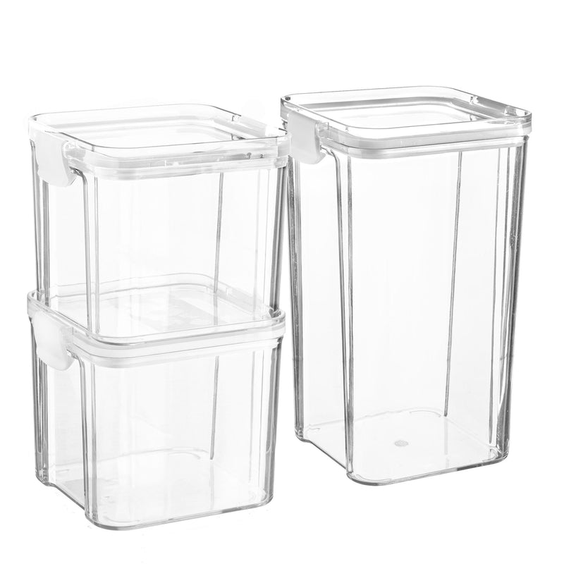 3pc Food Storage Containers Set - Two Sizes - By Argon Tableware