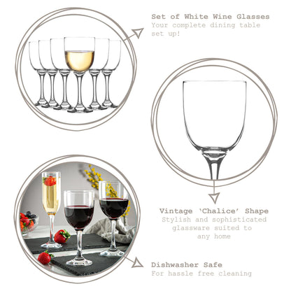 290ml Tokyo White Wine Glasses - Pack of Six