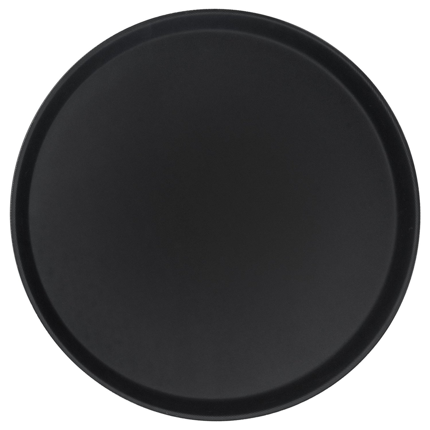 Black 45.5cm Round Non-Slip Serving Tray - By Argon Tableware