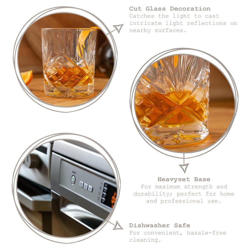 310ml Classic Whisky Glasses - Pack of Two - By Rink Drink