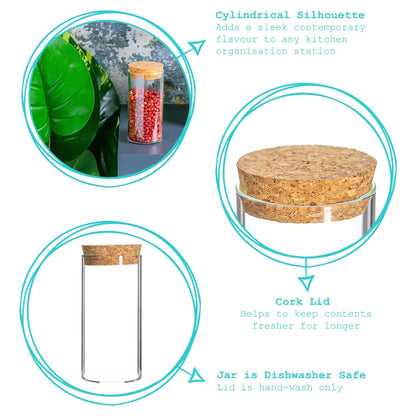 110ml Cork Lid Storage Jar