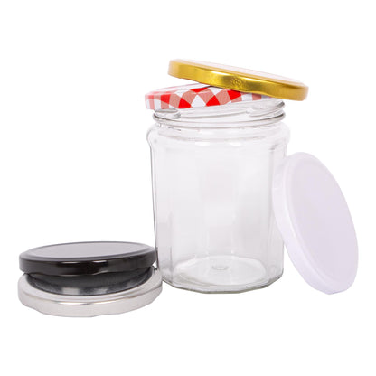 380ml Glass Jam Jars - Pack of 6