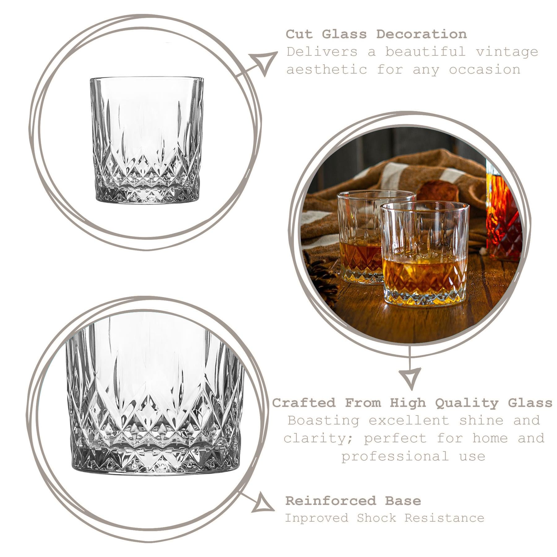 330ml Odin Whisky Glasses - Pack of Six