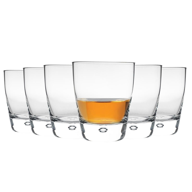 260ml Clear Luna Whiskey Glasses - Pack of Six - By Bormioli Rocco