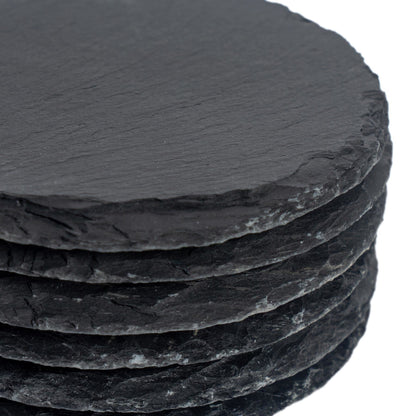 33cm Round Slate Placemats - Pack of Six