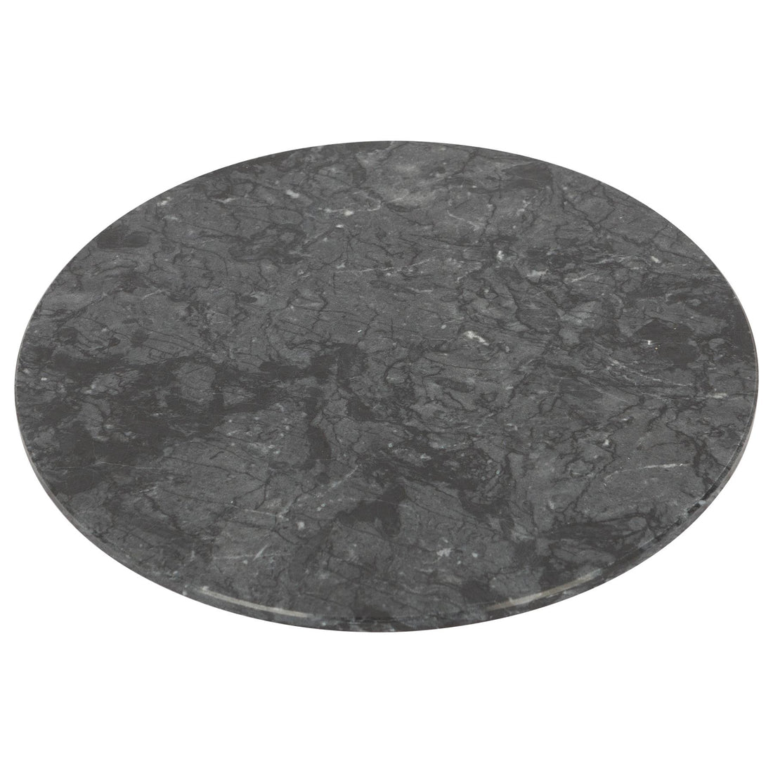 Black 30cm Round Marble Chopping Board