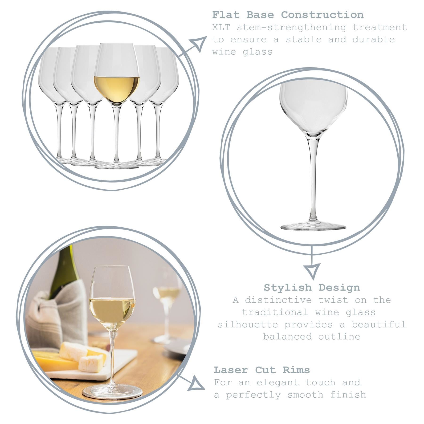 305ml Inalto Tre Sensi White Wine Glasses - Pack of Six