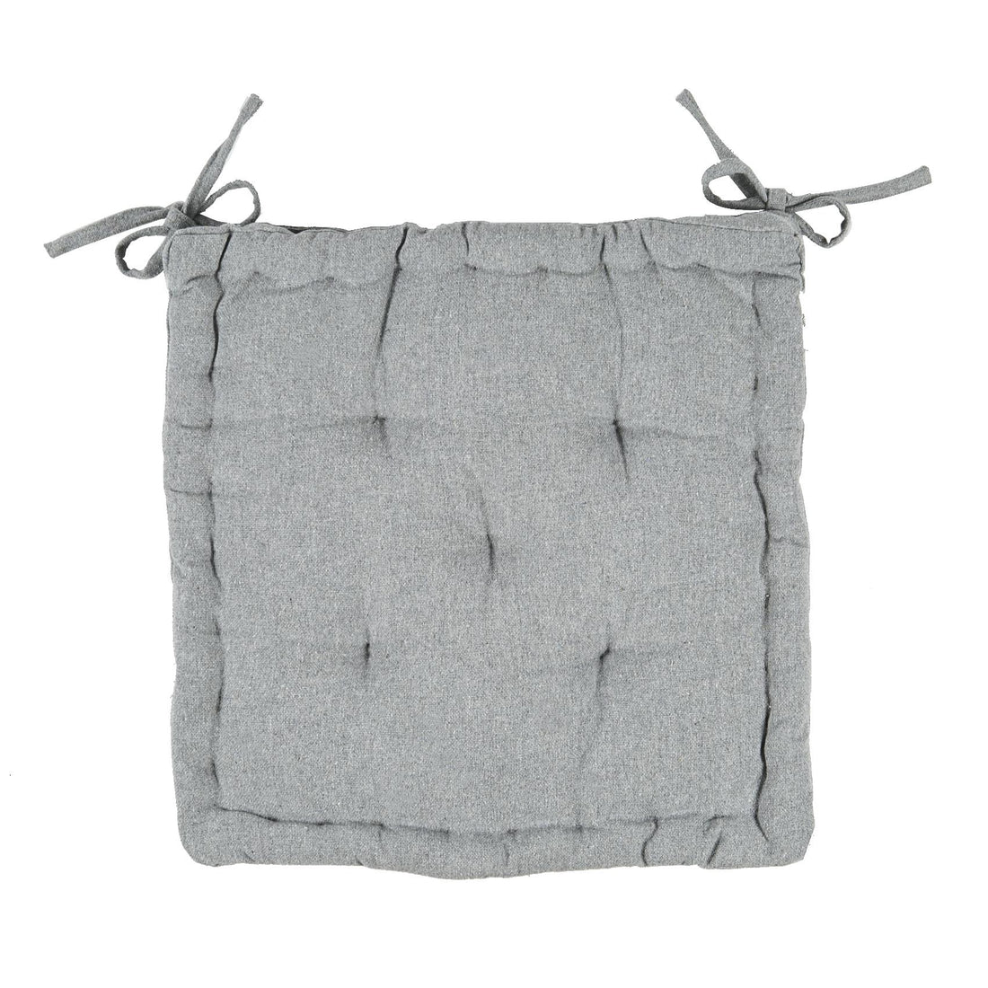 Grey 40cm French Mattress-Style Seat Cushion