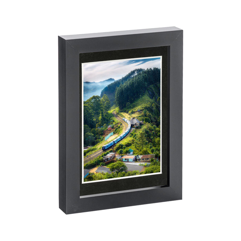 Black 5" x 7" Photo Frame with 4" x 6" Mount - By Nicola Spring