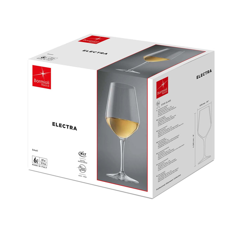 350ml Electra White Wine Glasses - Pack of Six - By Bormioli Rocco