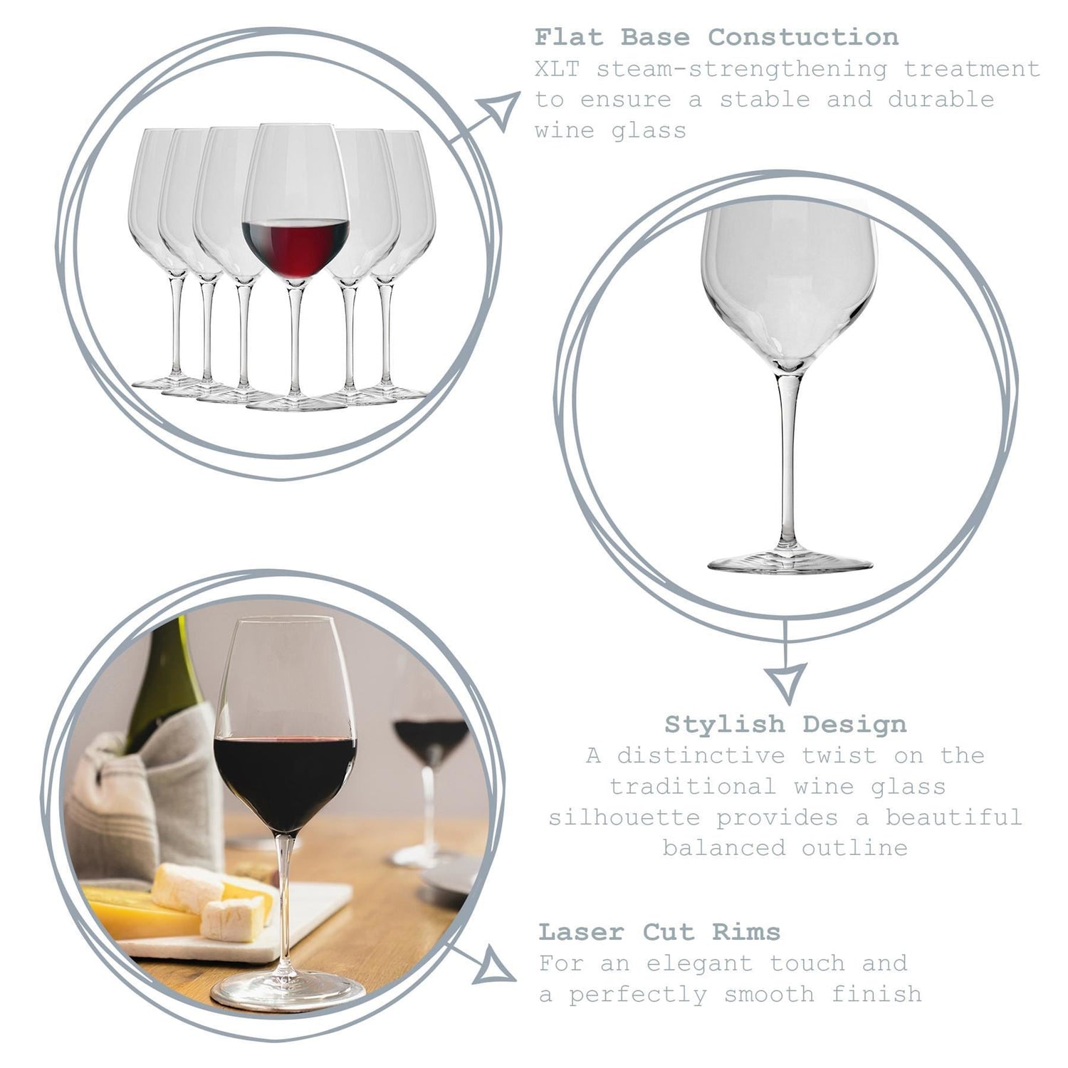 550ml Inalto Tre Sensi Wine Glasses - Pack of Six