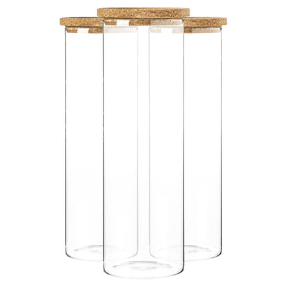 2L Cork Lid Storage Jars - Pack of 3 - By Argon Tableware