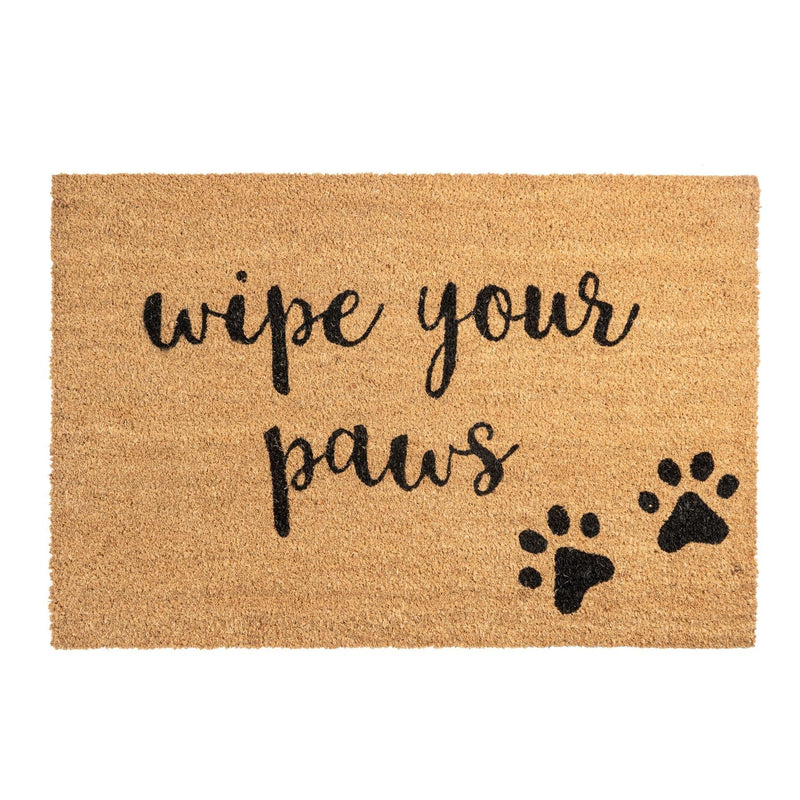 Wipe Your Paws Coir Door Mat 90cm x 60cm By Nicola Spring 