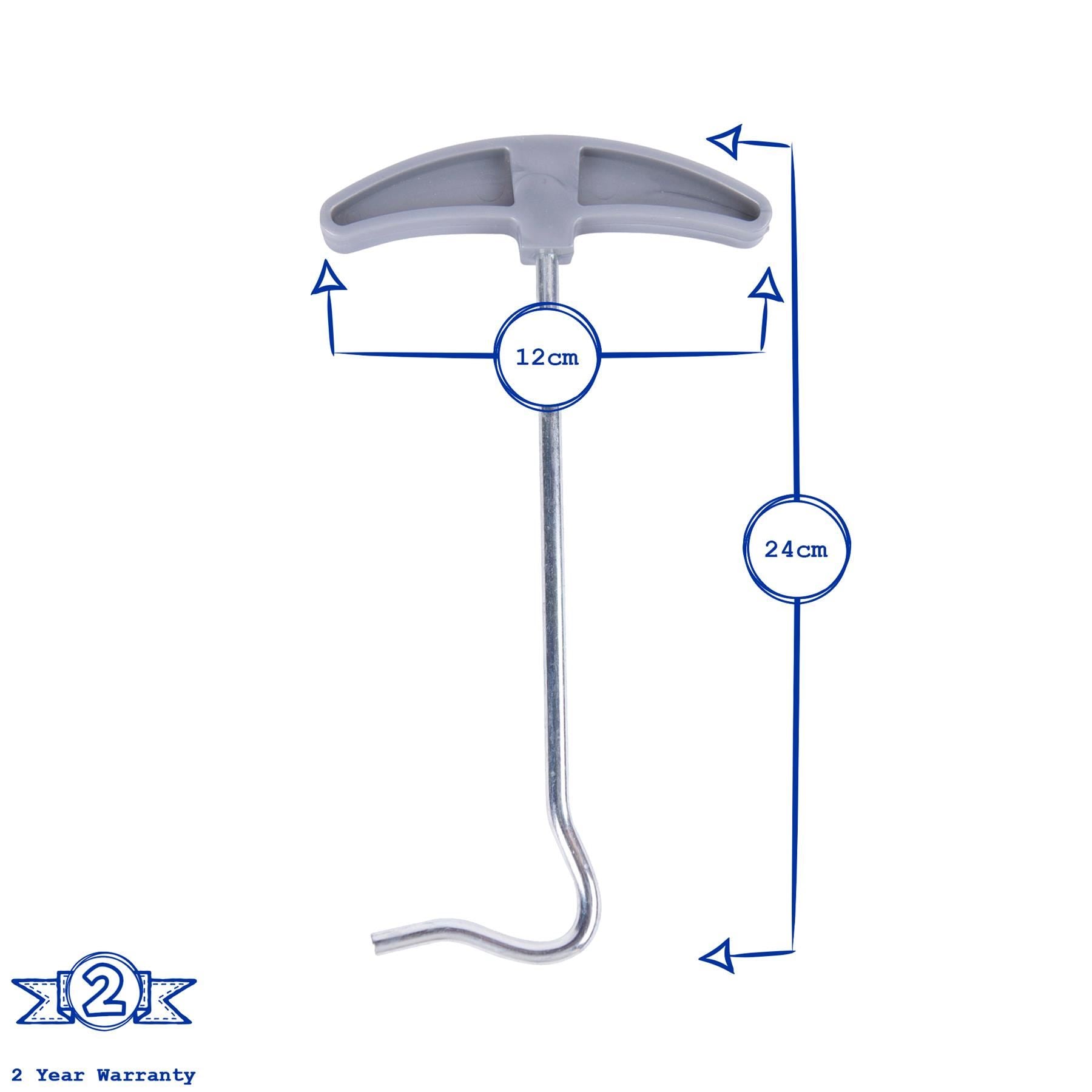 24cm Steel Tent Peg Extractors - Pack of Two