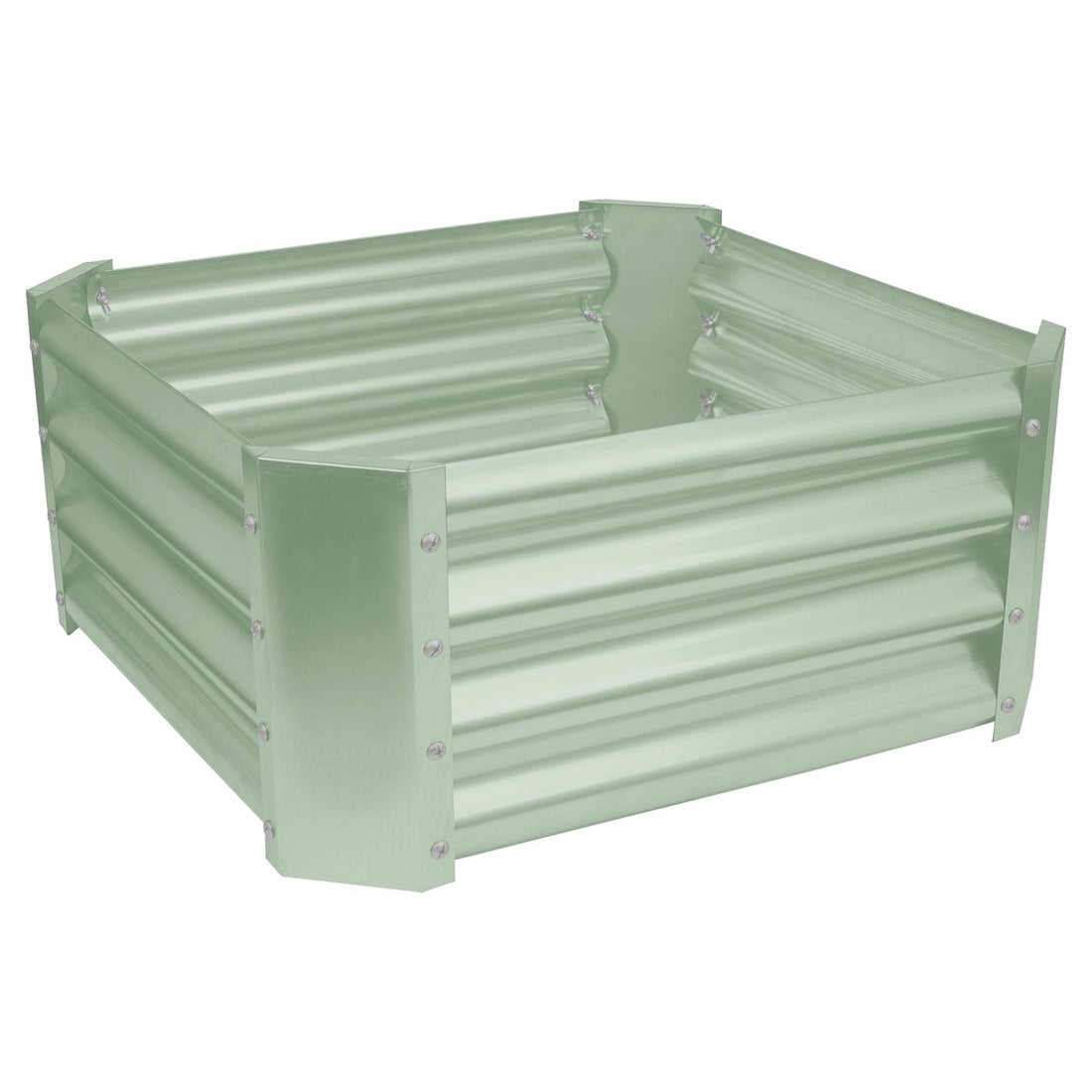 Green Square Galvanised Steel Raised Garden Bed - 60cm x 60cm