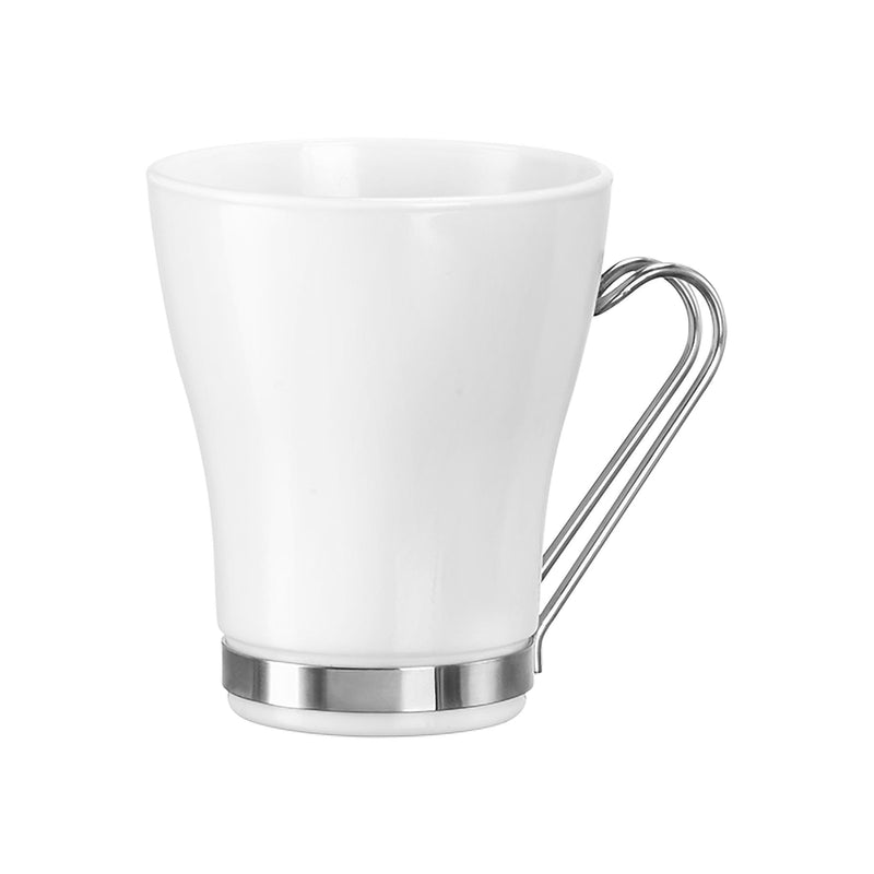 235ml Aromateca Oslo White Glass Coffee Cups - Pack of Four - By Bormioli Rocco