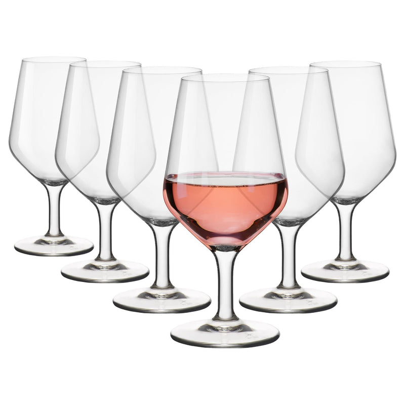 430ml Electra Short Stem Wine Glasses - Pack of 6 - By Bormioli Rocco
