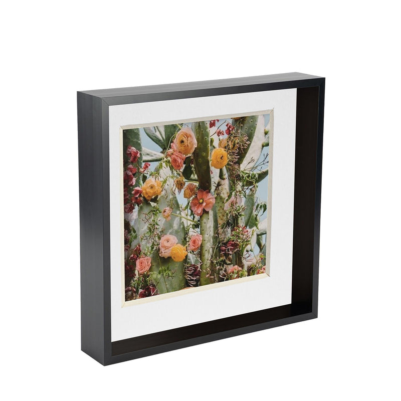 10" x 10" 3D Deep Box Photo Frame with 8" x 8" White Mount - By Nicola Spring