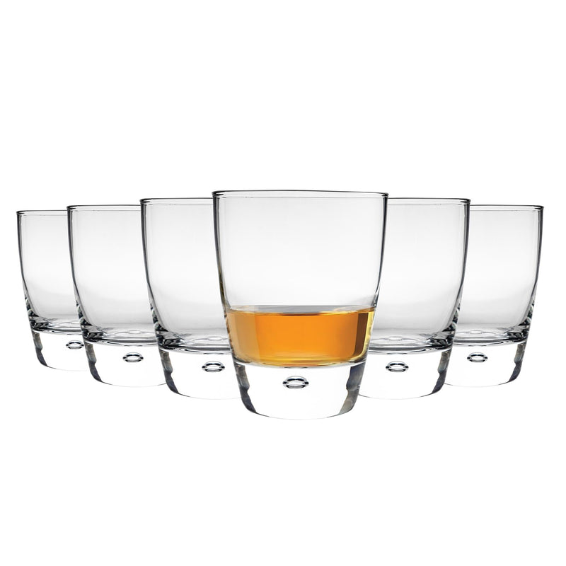 340ml Clear Luna Double Whiskey Glasses - Pack of Six - By Bormioli Rocco