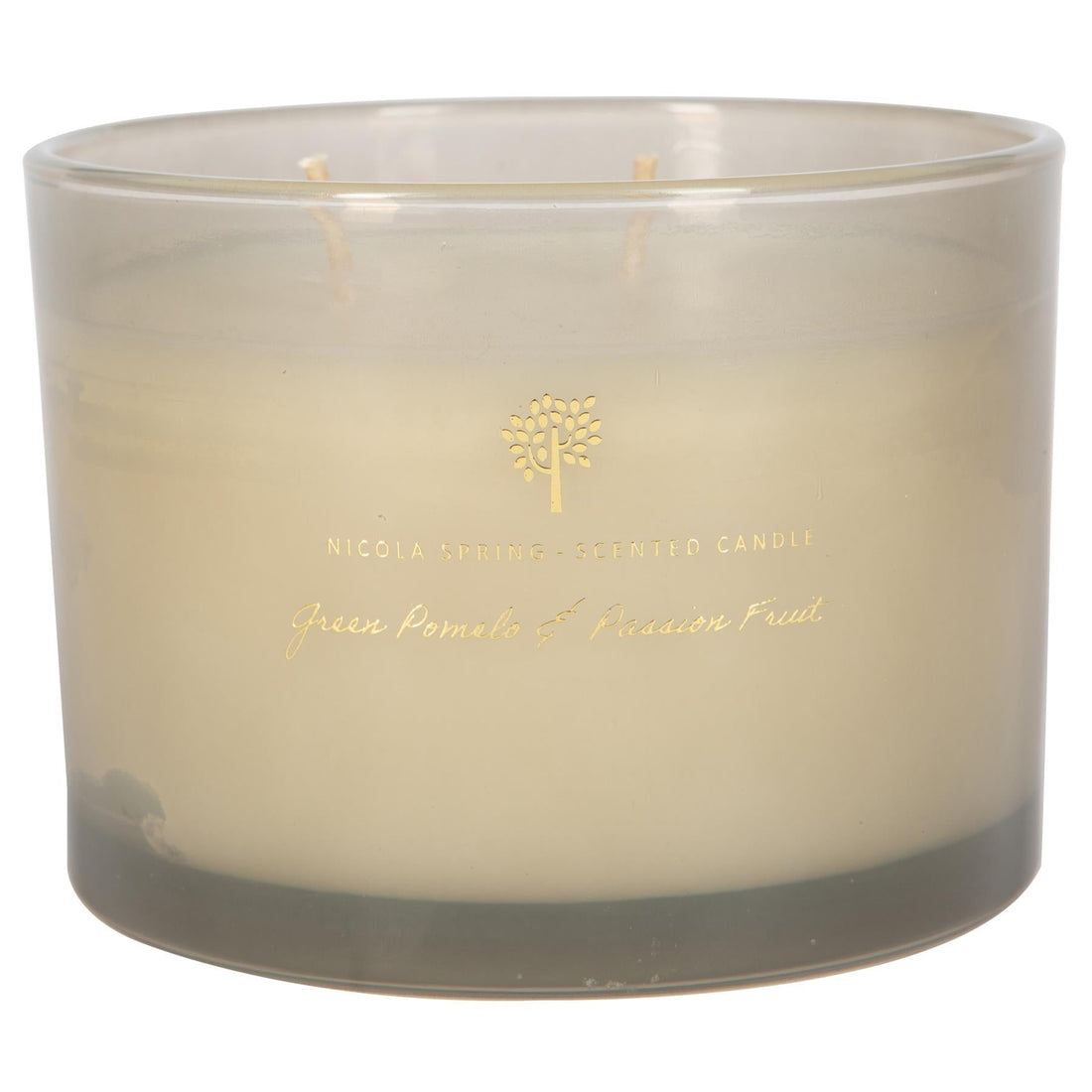 350g Double Wick Green Pomelo &amp; Passion Fruit Scented Soy Wax Candle