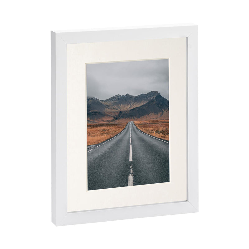 White 8" x 10" Photo Frame with 5" x 7" Mount - By Nicola Spring