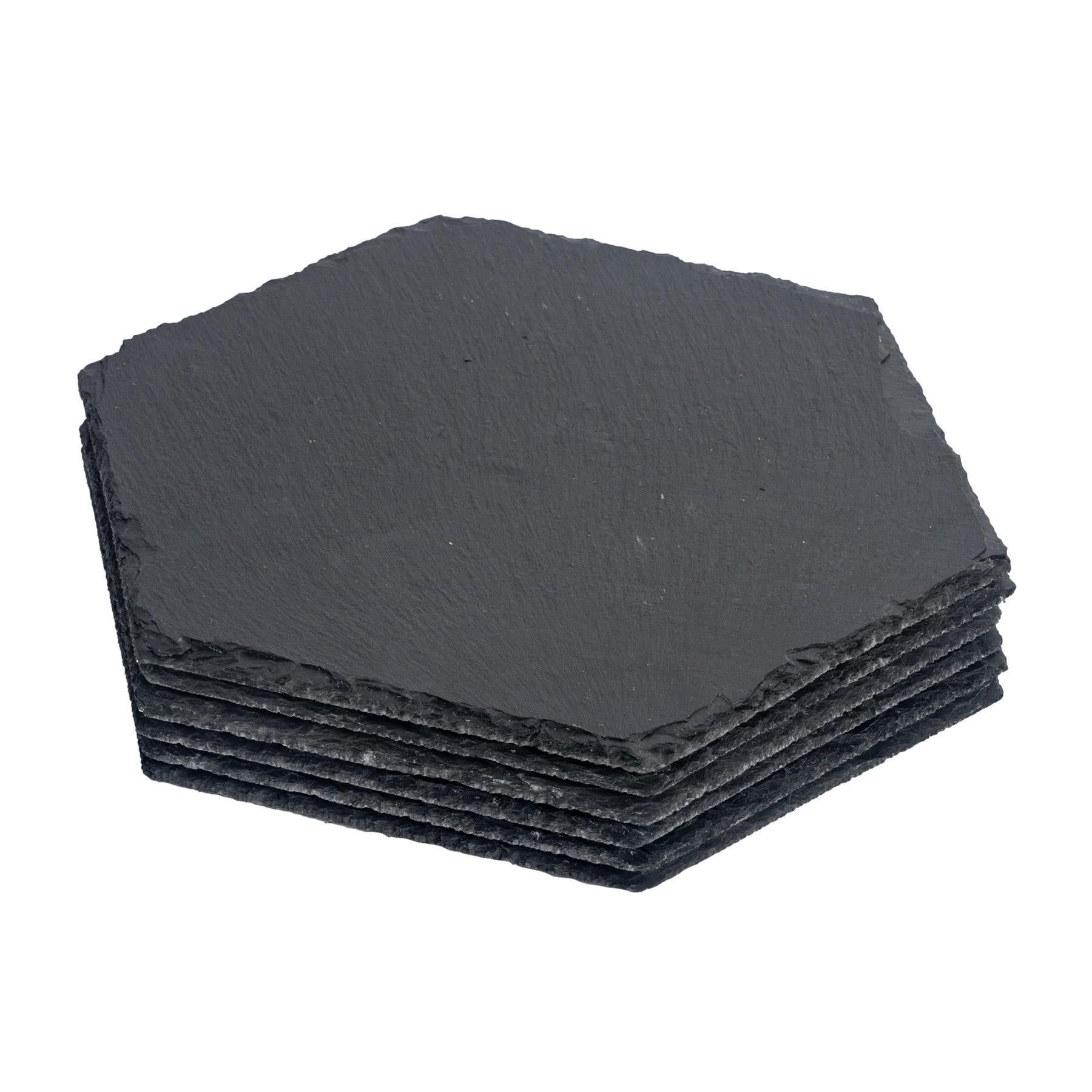 30cm Hexagonal Slate Placemats - Pack of Six