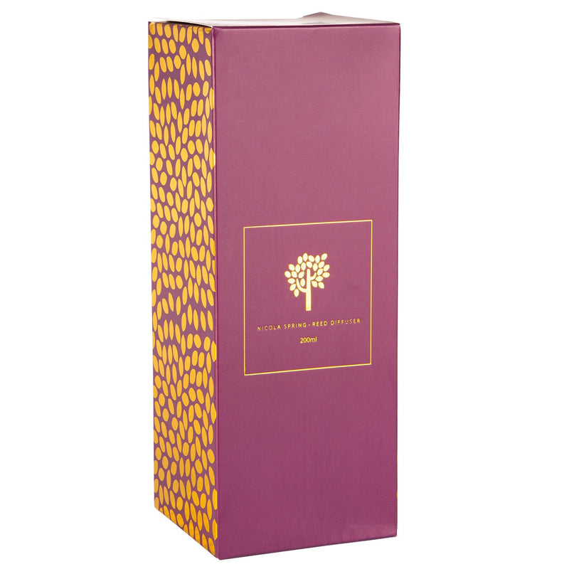 200ml Patchouli & Rosewood Scented Reed Diffuser - By Nicola Spring