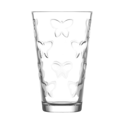 325ml Embossed Kelebek Highball Glasses - Pack of Six