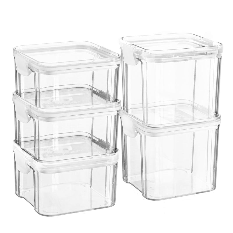 5pc Food Storage Containers Set - Two Sizes - By Argon Tableware