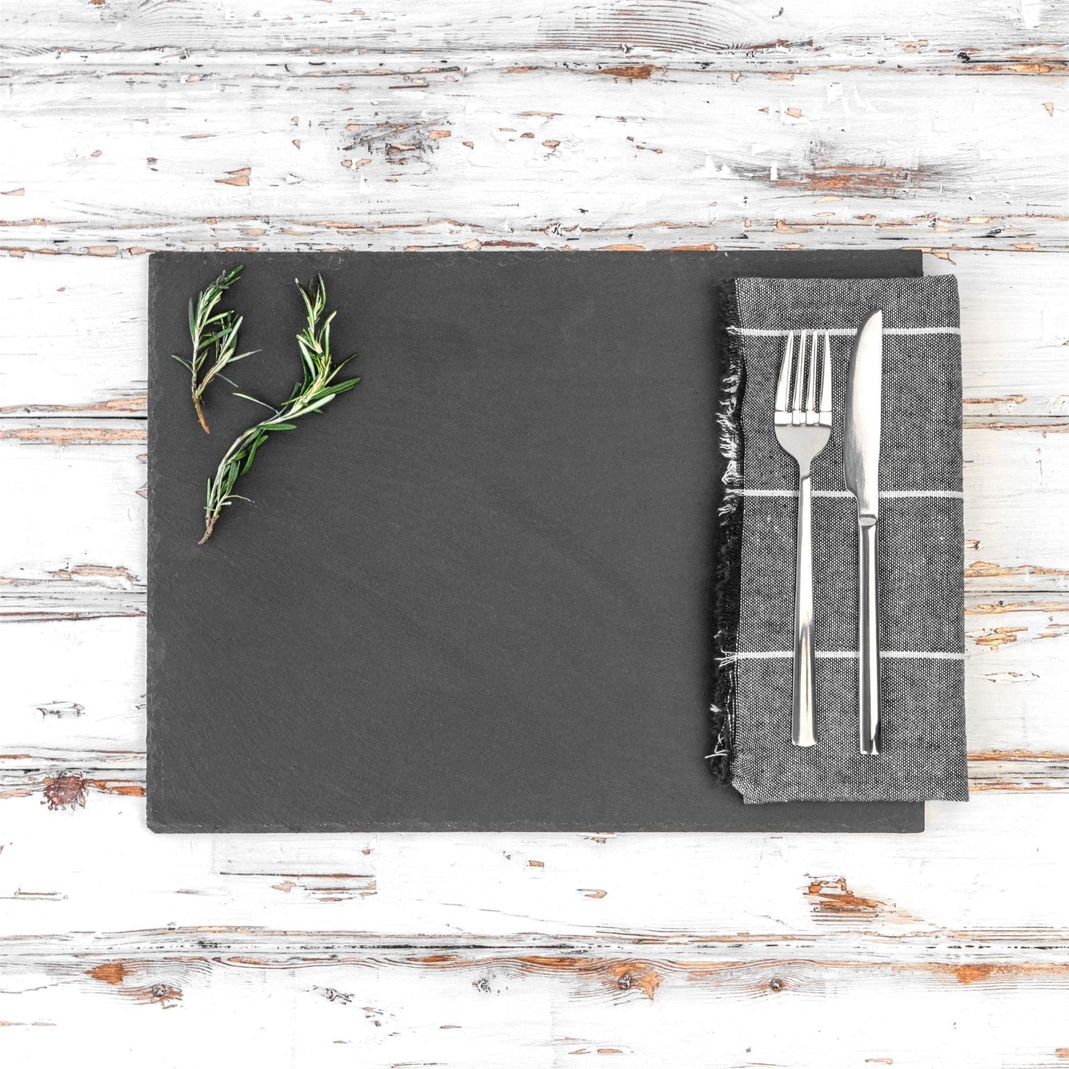 30cm x 20cm Rectangular Slate Placemats - Pack of Six