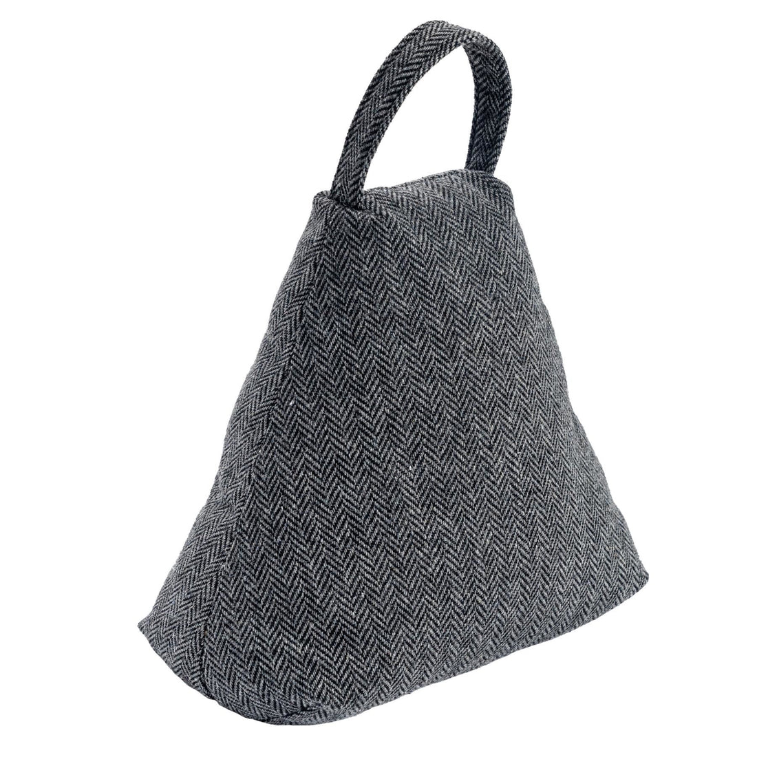 Nicola Spring Fabric Door Stop - Triangle - Grey