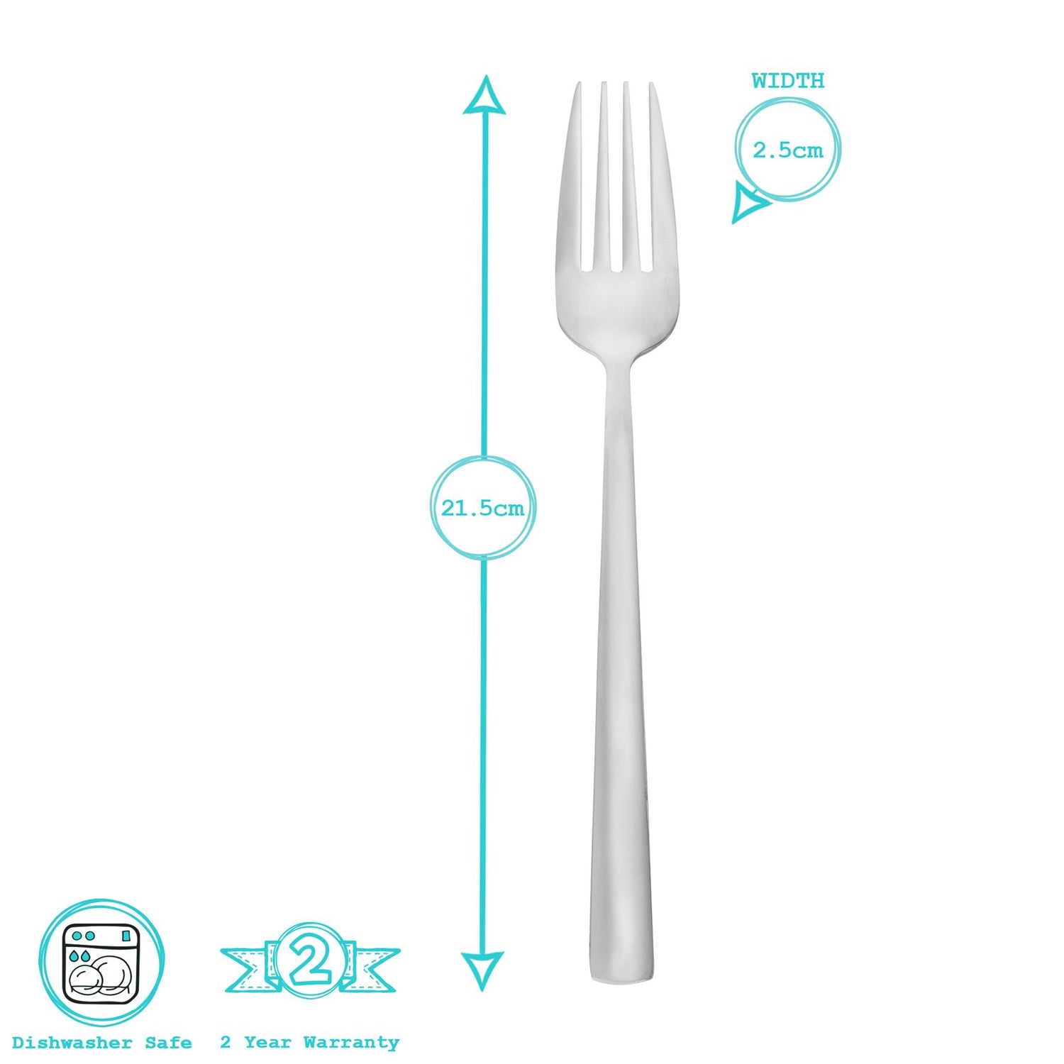 Tondo Stainless Steel Dinner Forks