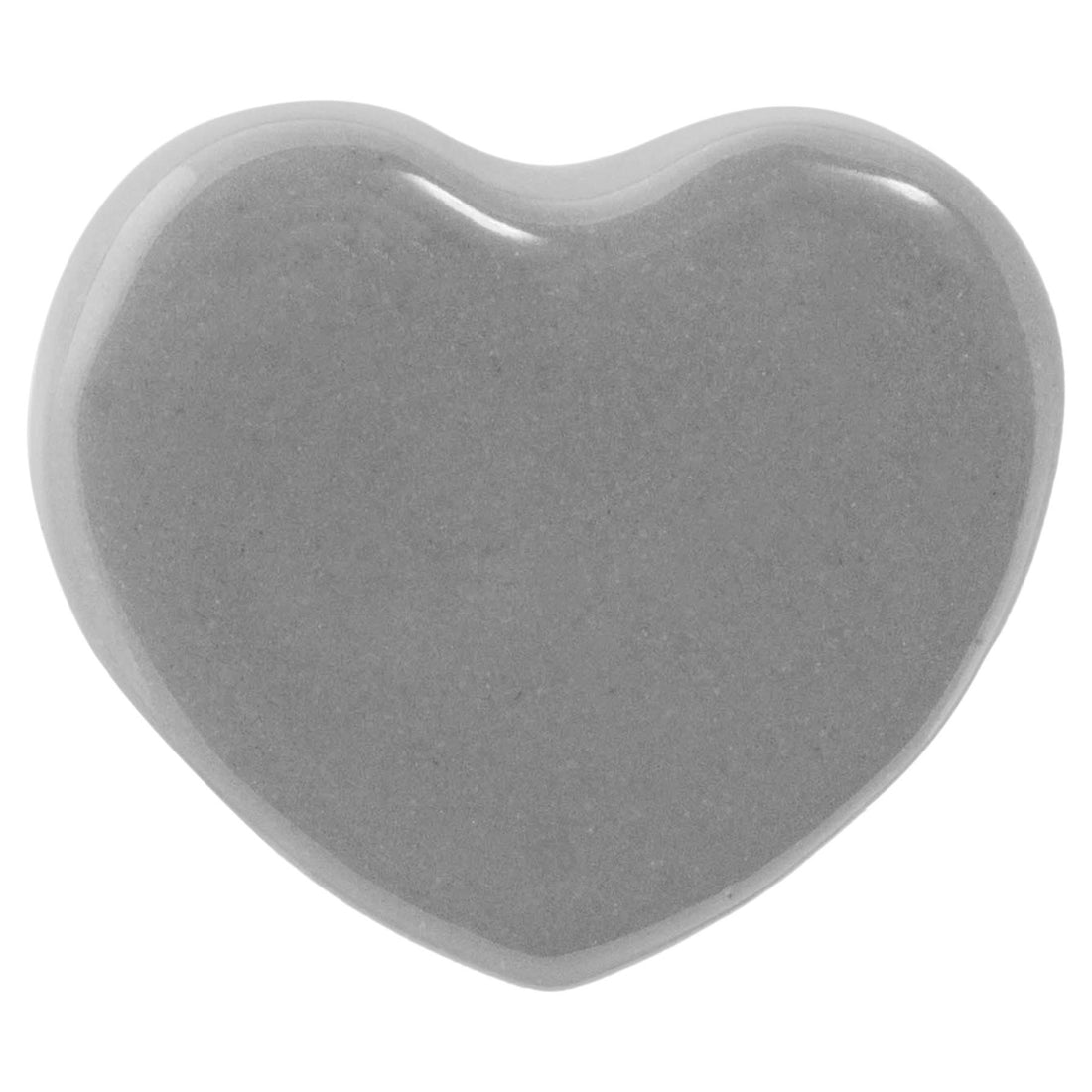 Grey 4.5cm Heart Ceramic Cabinet Knob