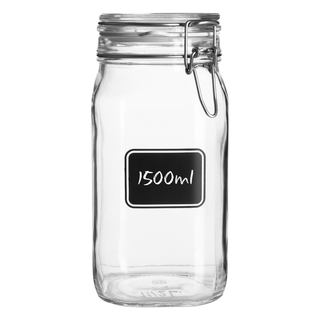 1.5L Lavagna Glass Storage Jar with Chalkboard Label