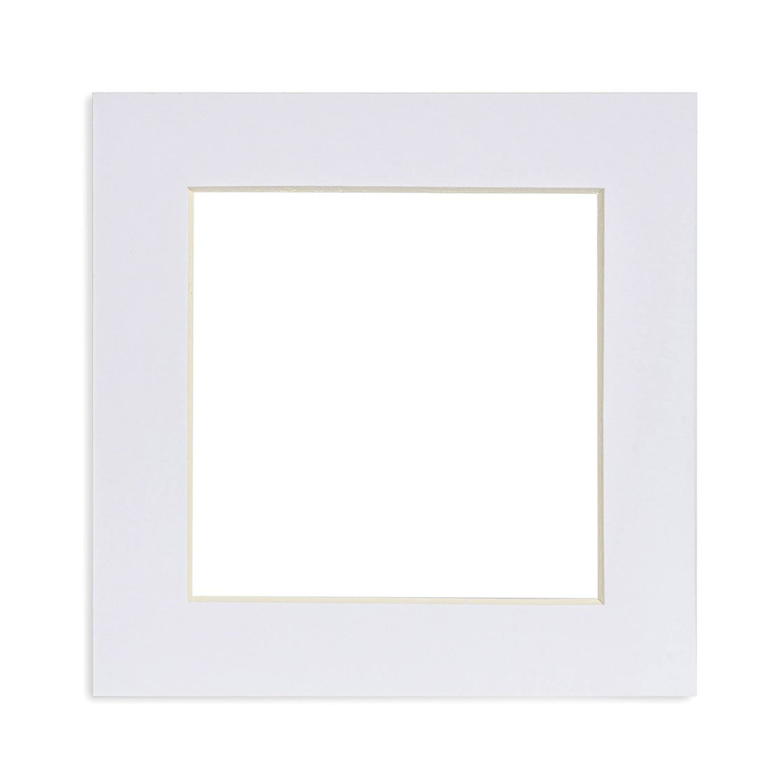 White 4" x 4" Picture Mount for 6" x 6" Frame