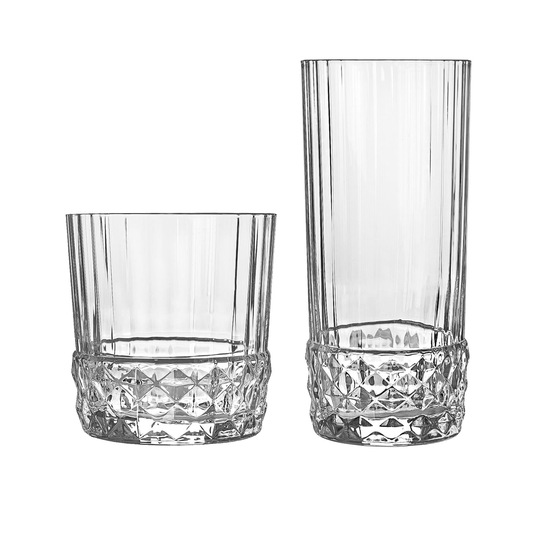 Bormioli Rocco America 20s 12 Piece Glassware Set - Clear