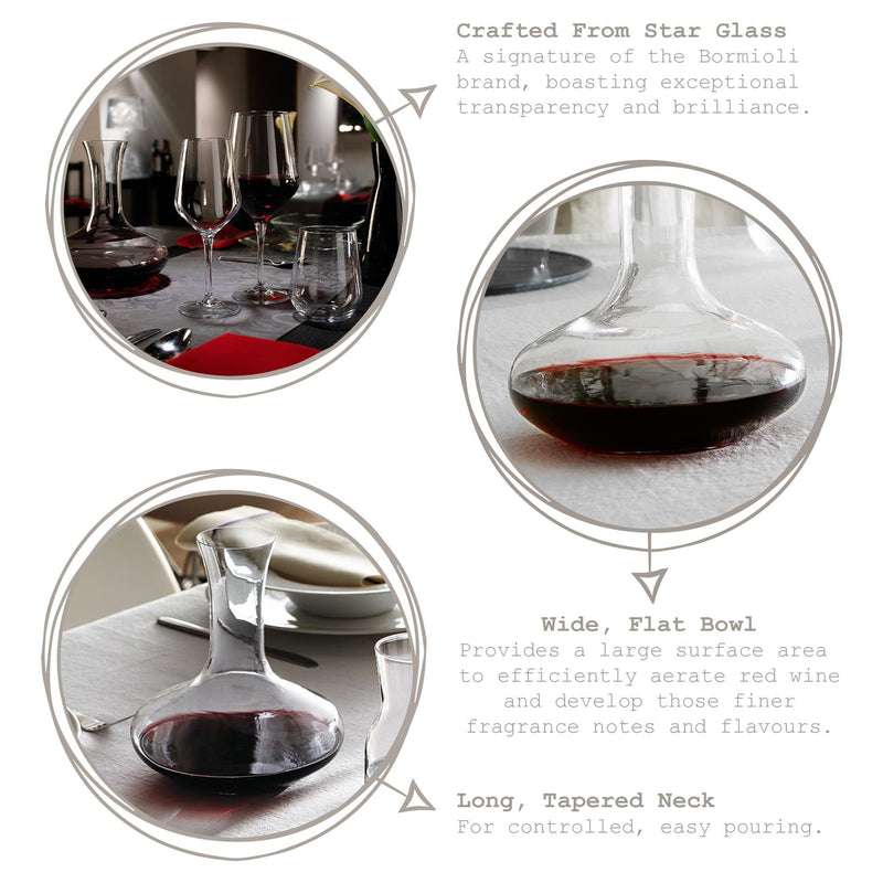 1.6L Electra Glass Wine Decanter - By Bormioli Rocco