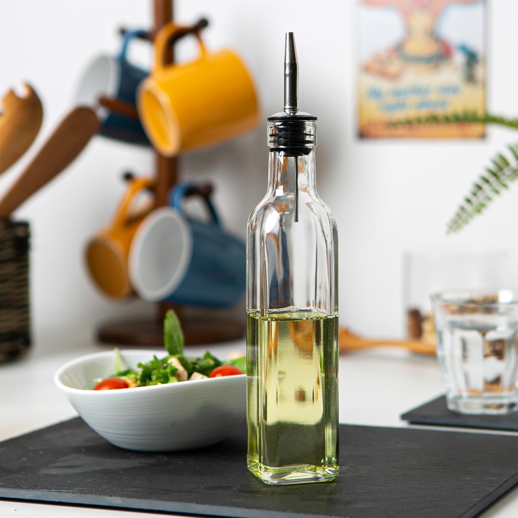 Chrome Olive Oil Bottle Pourers - Pack of 10