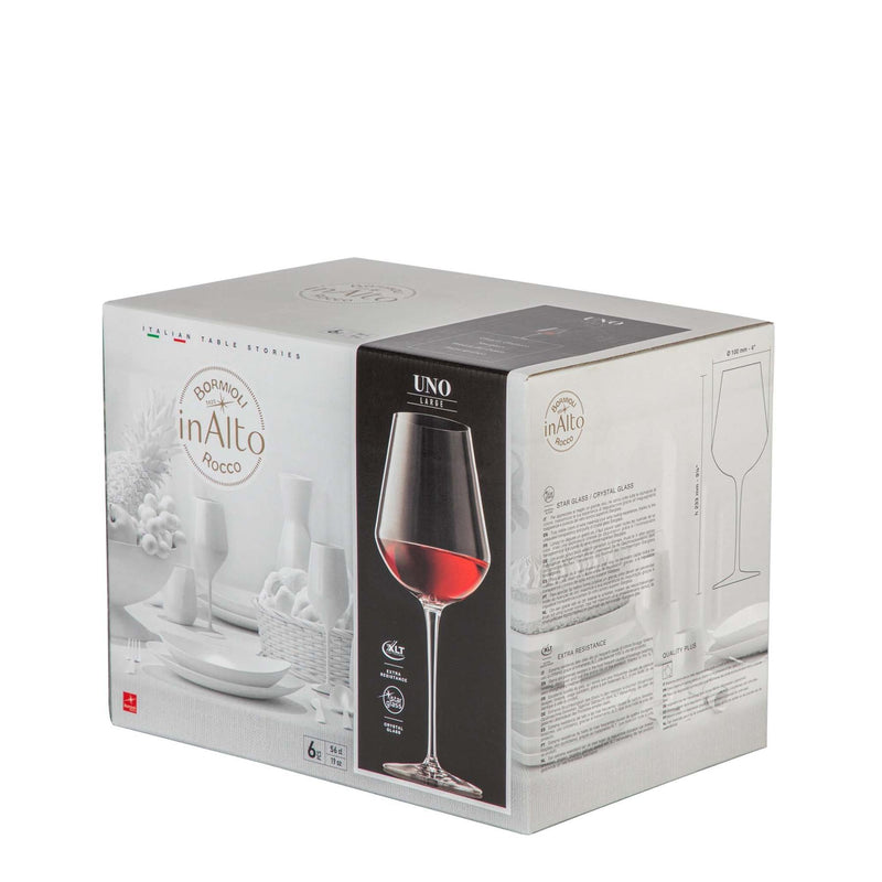 560ml Inalto Uno Wine Glasses - Pack of Six - By Bormioli Rocco