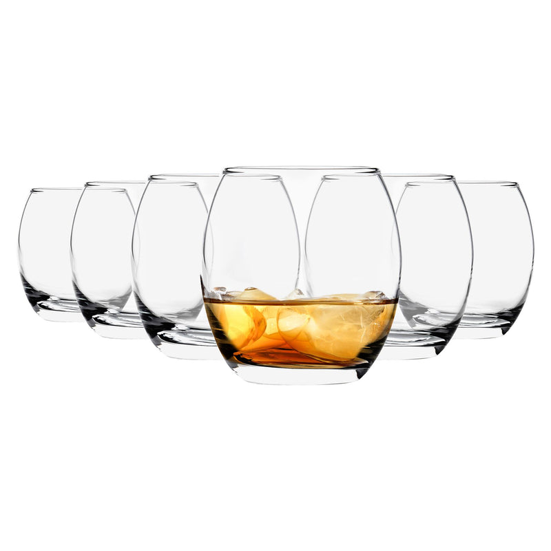 405ml Empire Tumbler Glasses - Clear - Pack of 6  - By LAV