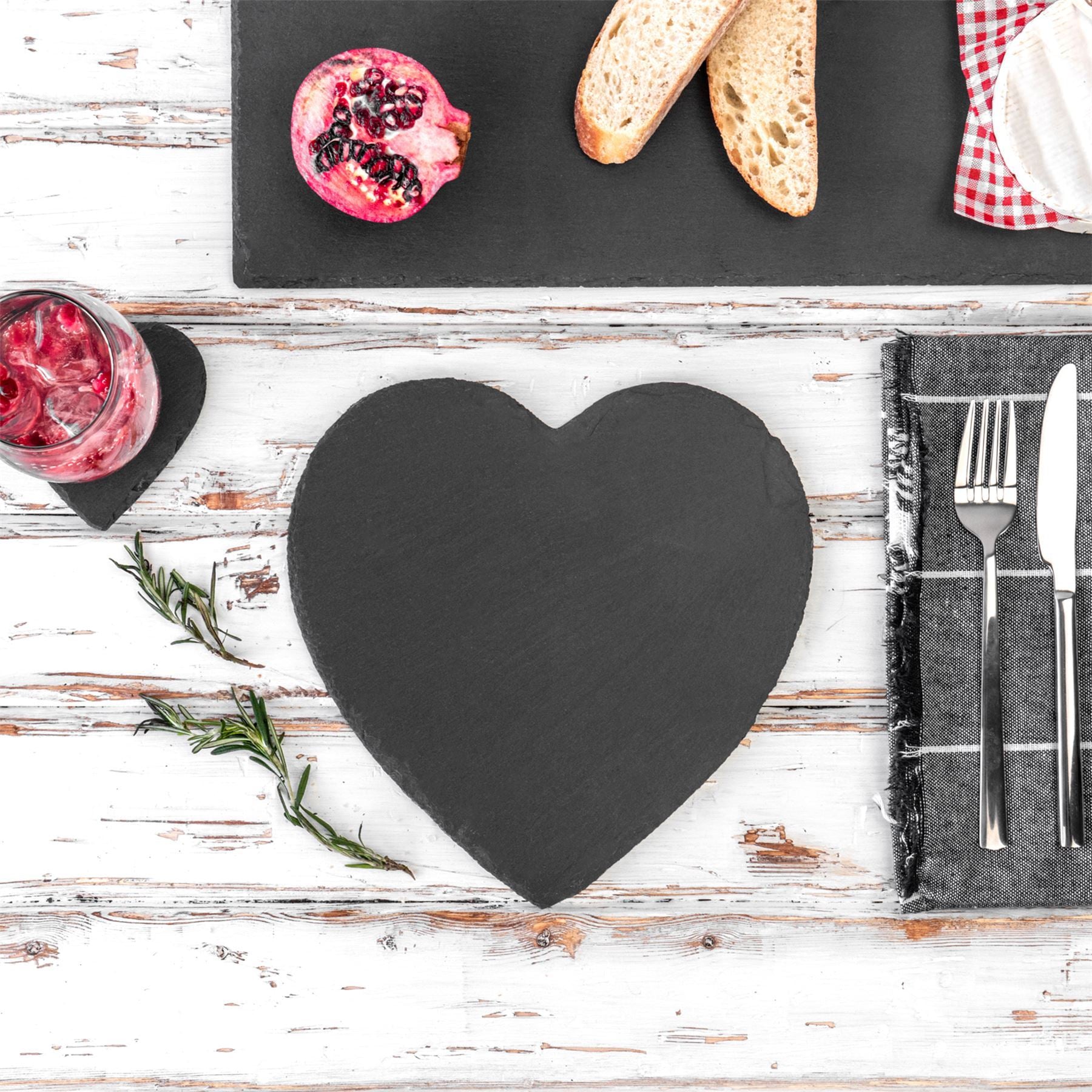 50cm x 25cm Rectangular Slate Serving Platter