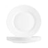 White 25cm Toledo Glass Dinner Plates - Pack of 6 - By Bormioli Rocco