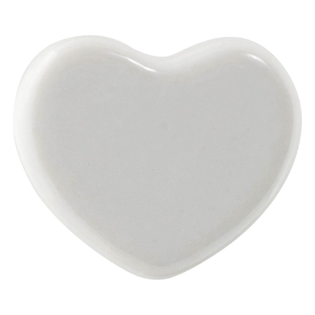 White 4.5cm Heart Ceramic Cabinet Knob