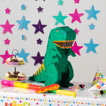 Dinosaur Pinata with Stick &amp; Blindfold