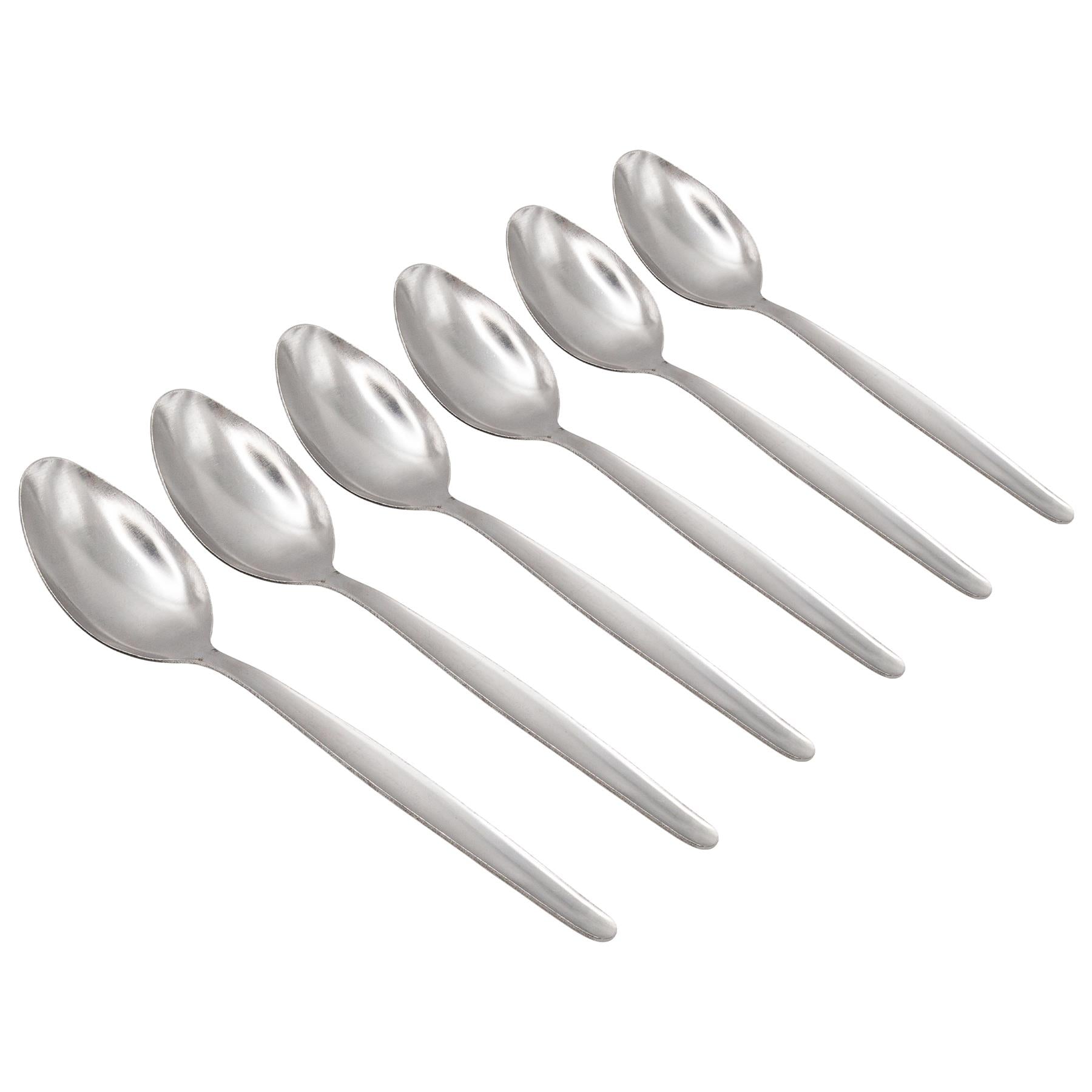 19cm Economy Stainless Steel Dessert Spoons - By Argon Tableware