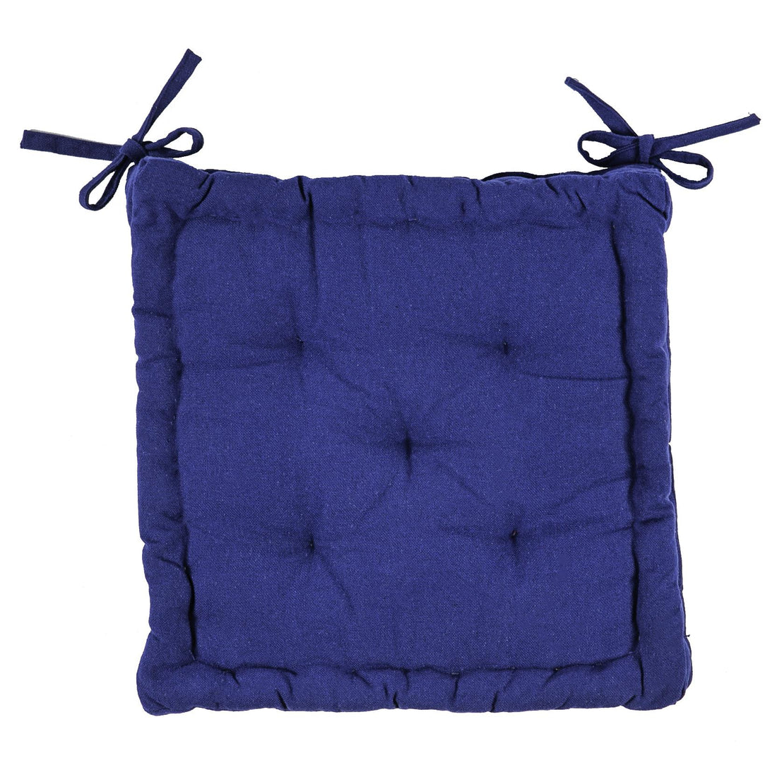 Blue 40cm French Mattress-Style Seat Cushion