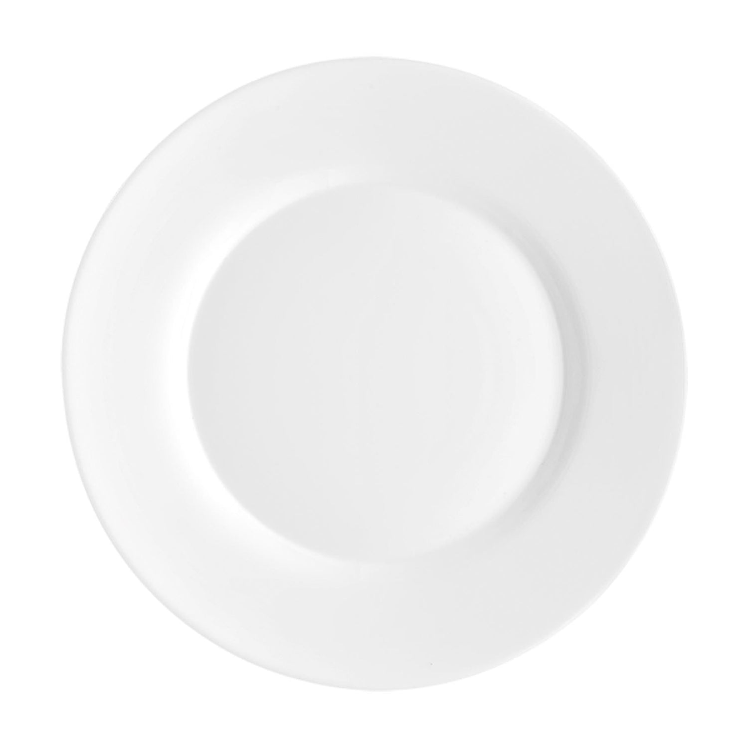 25cm Toledo White Glass Dinner Plates - Pack of Six