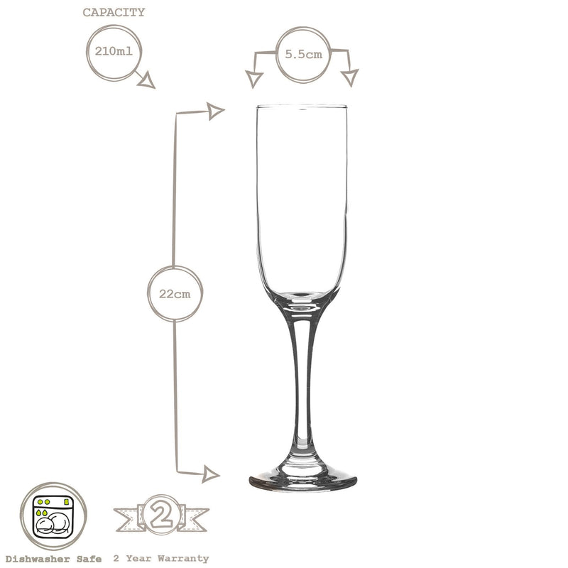18pc Tokyo Wine & Champagne Stemware Set - By LAV
