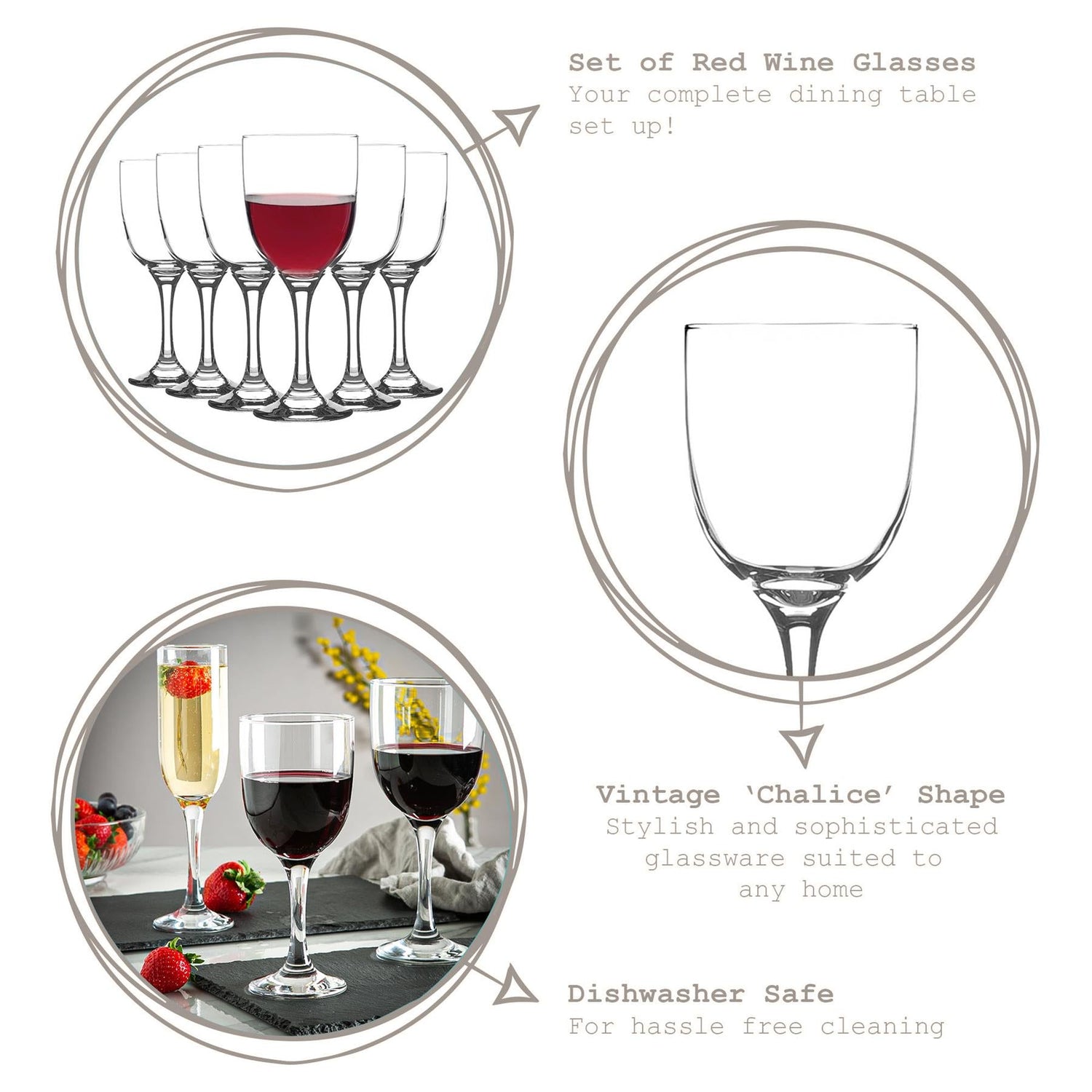 365ml Tokyo Wine Glasses - Pack of Six