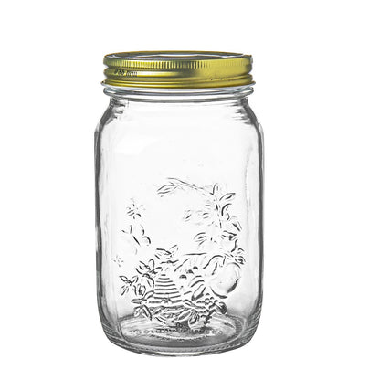 1L Quattro Stagioni Glass Food Preserving Jars - Pack of 3